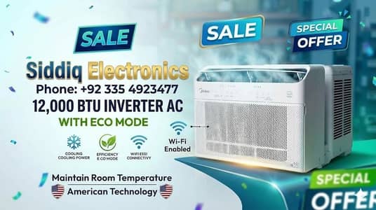 Inverter Window Ac  / half ton Ac / 1 ton Ac / Ship Ac