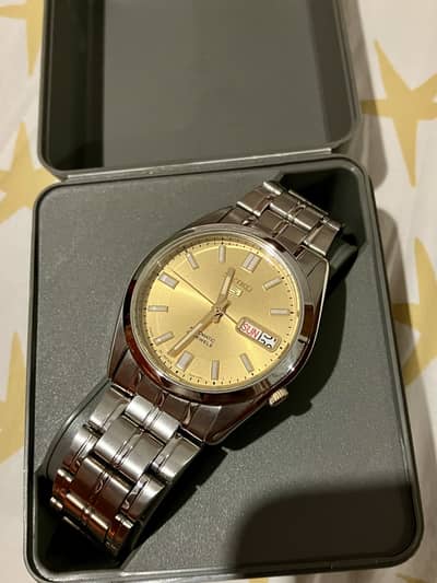 Seiko 5 Golden Dial Japan Original Box