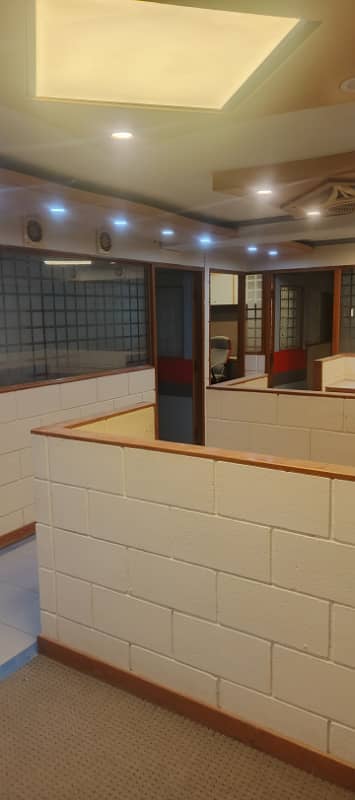 SEMI FURNISHED OFFICE FOR RENT PHASE 2 E X T D H A 2000 SQUARE FEET MEZZANINE FLOOR FRONT ENTRANCE