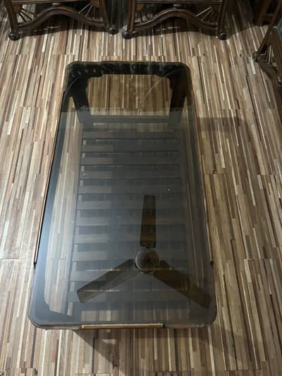 Center Table with 2 side tables sheeshum wood