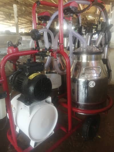 COW DOODH KI MILKING MACHINE TURKEY IMPORT DOUBLE CLUSTER DBL BUCKET