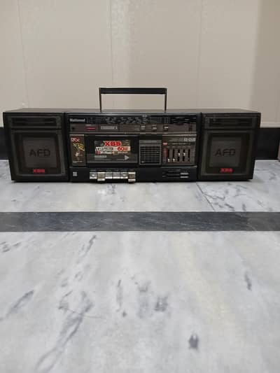 national tape radio fm cassette amplifier Japanese
