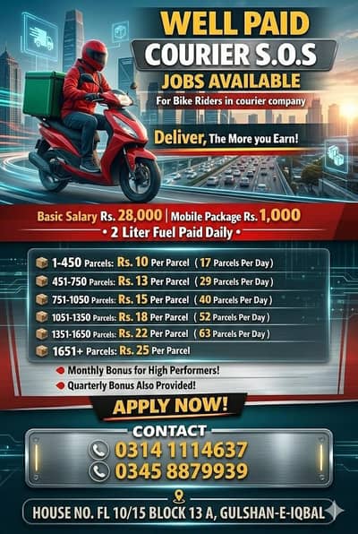 COD parcel deliveries