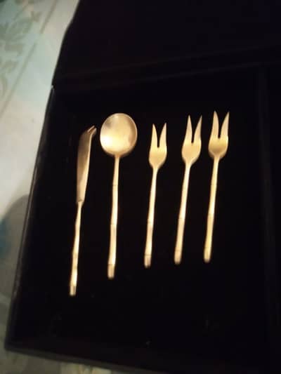 cutlery set of copper