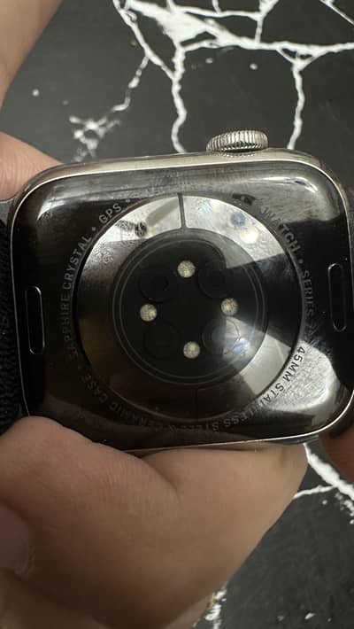 Apple series 7 45mm cellular stainless steel