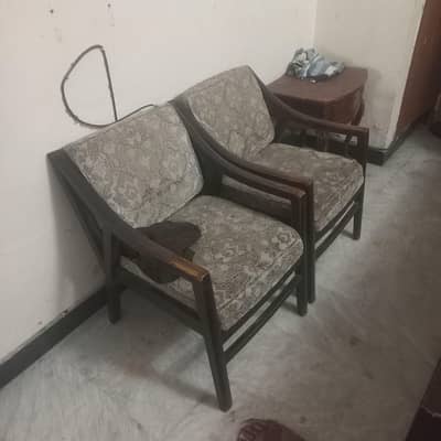 06 antique solid wooden chairs.