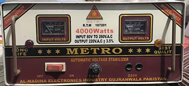 Stabilizer 4000 watt