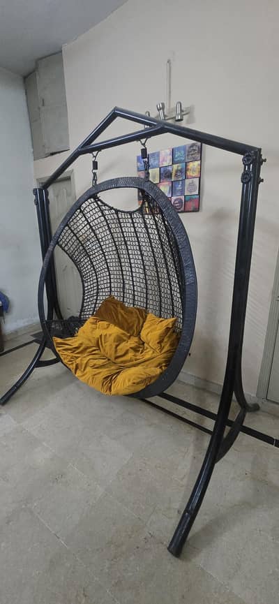 wrought iron swing - jhoola