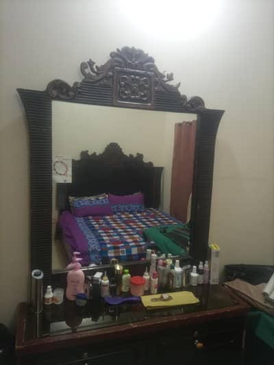 Bed with Dressing and two side tables