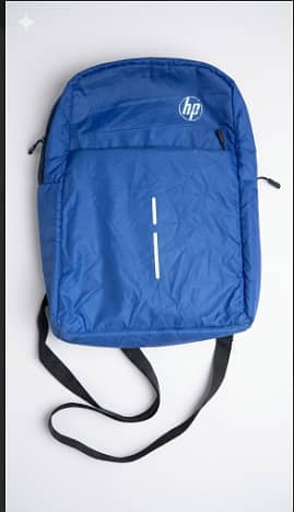 single zipper blue bag