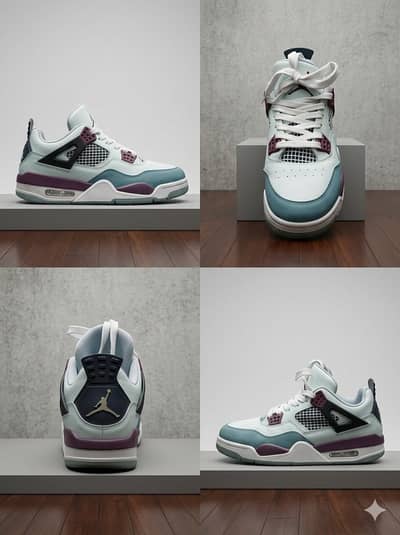 iconic Air Jordan 4 silhouette.