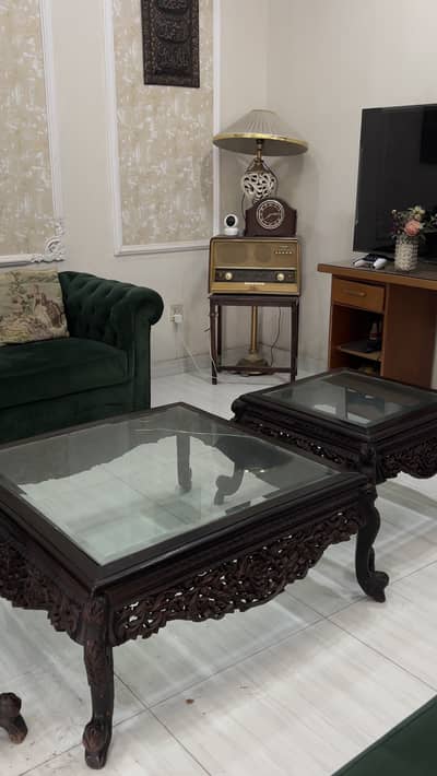 Pure wooden table set