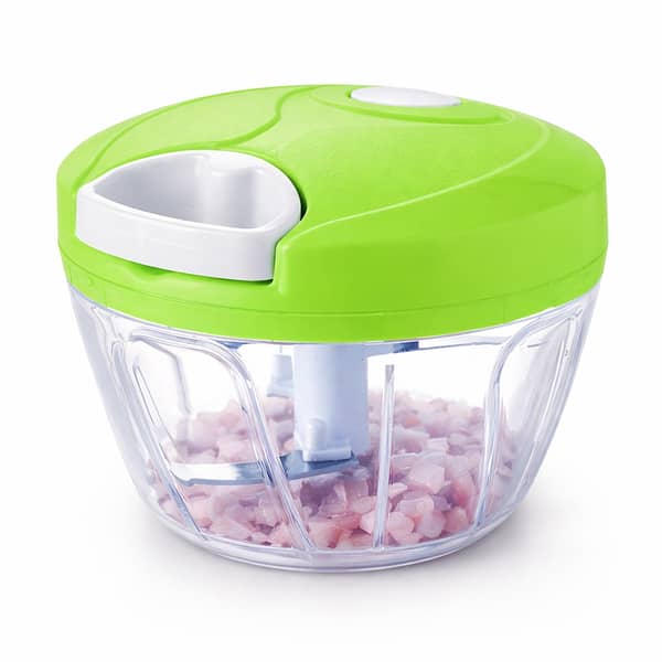Manual Hand Pull Food Chopper | Fast Onion Vegetable Garlic Meat Cutter | Speedy Kitchen Chopper for Daily Cooking & Ramadan Prep (200ml / 500ml / 900ml)