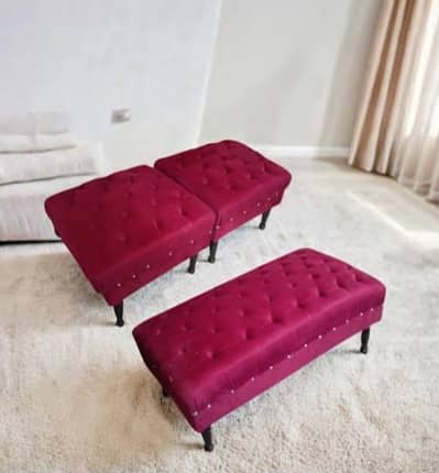 puffy 4 seater sofa set