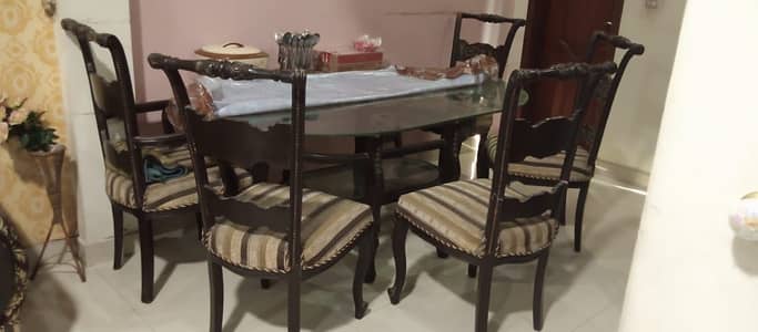 Sofa set and dining table
