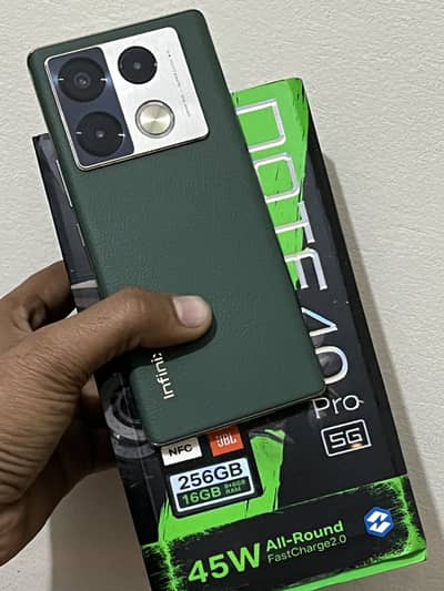 Infinix note40pro 5g 8+256gb with box charger