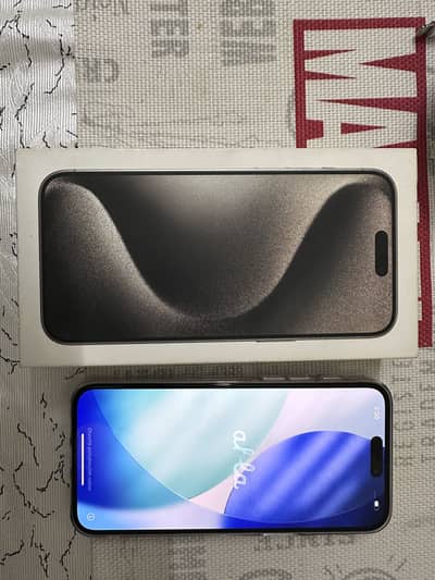 iPhone 15 pro max 512 gb Natural Titanium 10/10 condition complete box