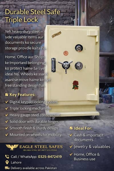 TIJORI SAFE CASH SAFE HOME SAFE OFFICE STORAGE SAFE BANK LOCKER