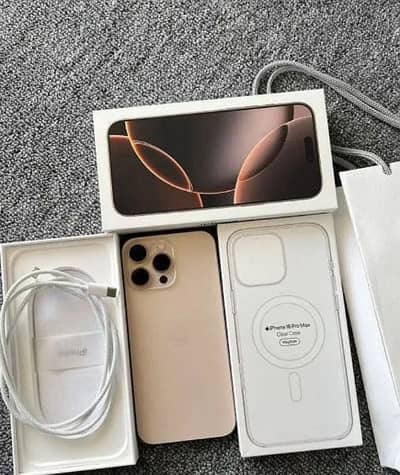 iphone 16 Pro Max Mobile 256 Gb Complete Box 2Month sim time