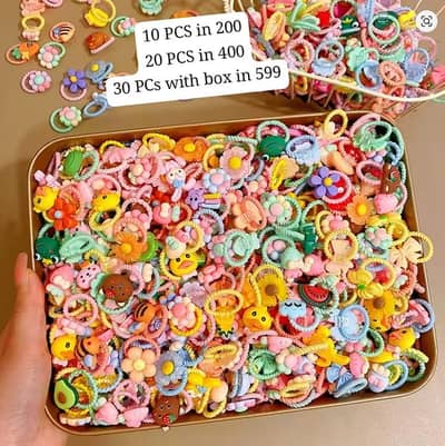 30 PCS different shapes imported ponnies for kids girls