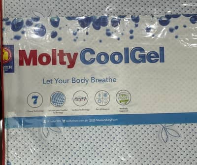 Molty foam cool gel king size mattress