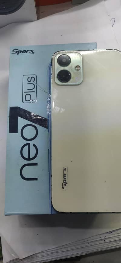 Sparx 7 neo plus 4gb 64gb Box Charger Sath hai