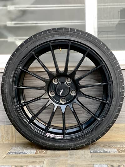 Enkei Racing 18 inch 114 PCD Alloy Rims With Tires  For Civic Markx