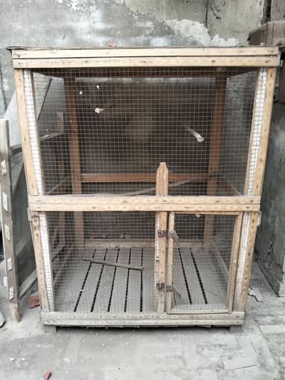 wooden cage