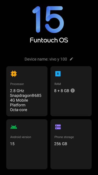 vivo y100 With complete box (Exchange possible with google pixel)