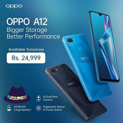 oppo A12 With Box All okay Dual sim official pta 4g