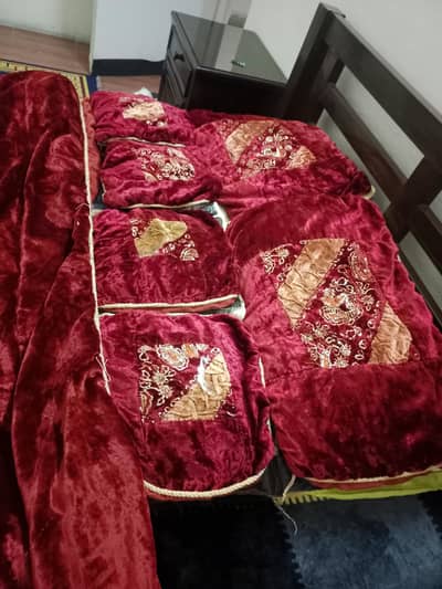 velvet complete quilt set