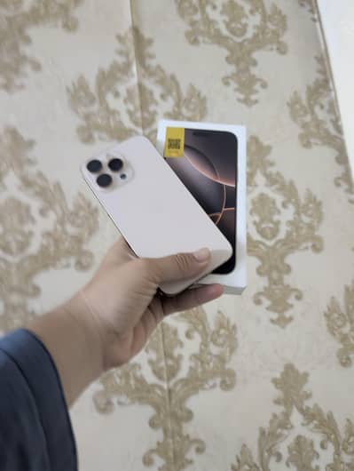 apple iphone 16 pro max 256 GB complete box accessories home used phon