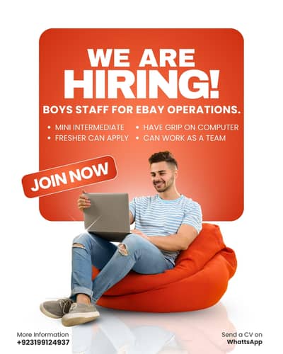 Required Staff for eBay, contact on WhatsApp only