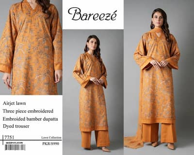 Bareezè unstitched premium quality
