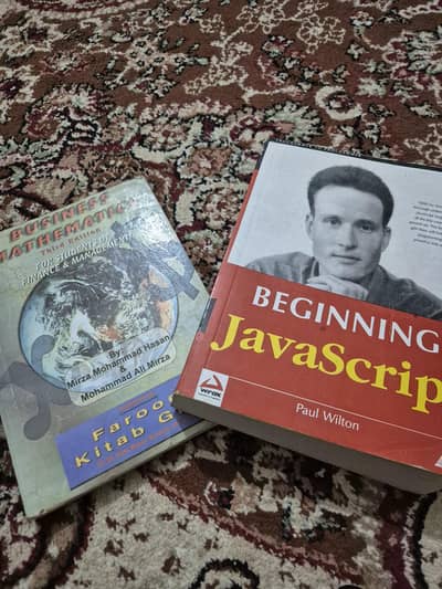 Books for sale javascript and business mathematics