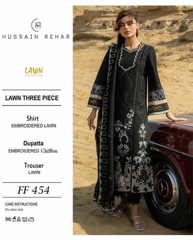 hussain rehar premium lawn 3 piece