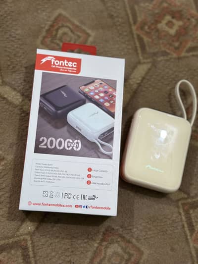  Fontec Power Bank 20000mAh – 22.5W Fast Charging (Brand New)