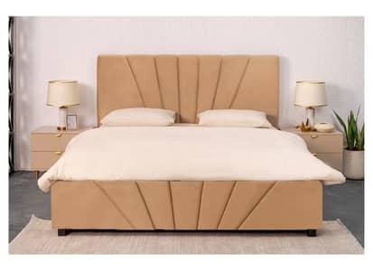 bed with side tables