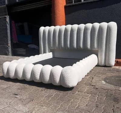 bubble bed in Buckley fabric