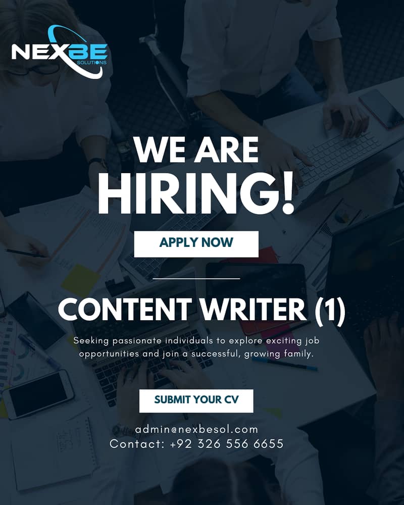 Content Writer (Experienced) 0