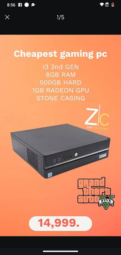 i3 2nd Gen With Gaming Ram