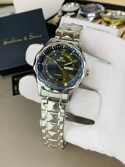 BW Ceramic Day & Date Watch (Two Tone White).