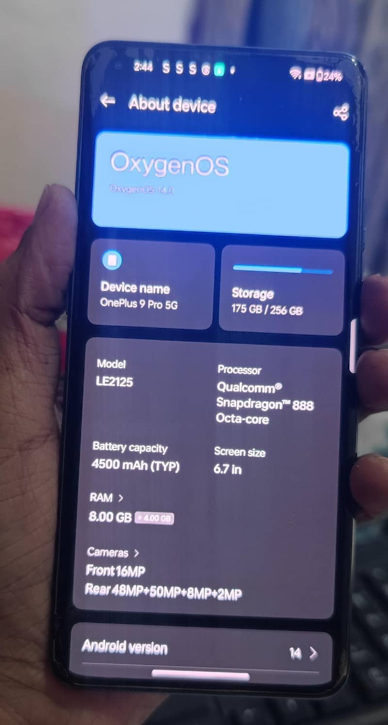 OnePlus 9pro 8 256 gb patch 3