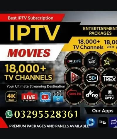 Premium IPTV Service Affordable Packages 03295528361