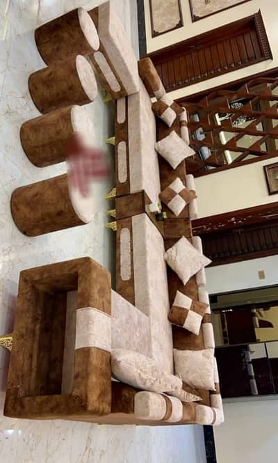 Brand New 9 Seater L-Shape Sofa Set with Centre Table