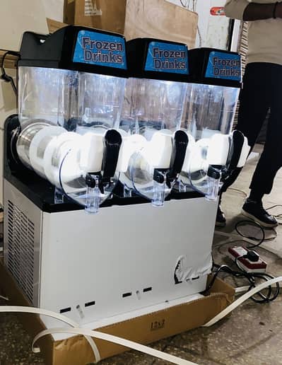 Slush Machine 3/2 Bowls Ice Cream Snowflake Popcorn Cotton Candy Maker