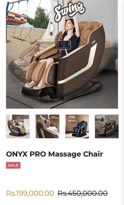 ONYX PRO Massage Chair Onyx Massage Chair Zero Health Care Massager