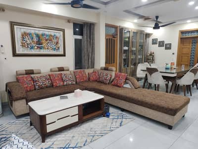 L shaped sofa and sofa cum bed