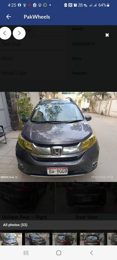 HONDA BRV IVTEC S AUROMATIC 2018 MODEL