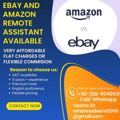 Amazon or Ebay Remote Assistance available